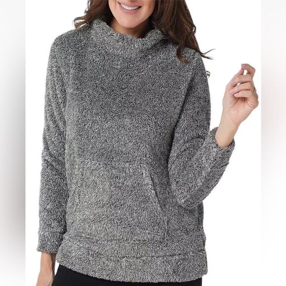Koolaburra by UGG Women’s Cowl Neck Fluffy Fleece Pullover Sherpa Sweater - Picture 1 of 4